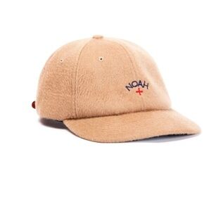 Noah NY Baby Camel Hair Tan Wool Core Logo Hat Made in USA One Size Old Money